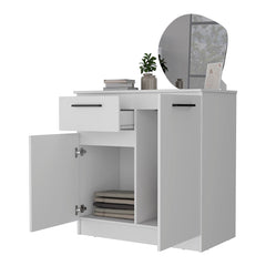 Loonam 2-Door 1-Drawer Dresser White