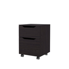 Wengue Nightstand with 1 Door and 1 Drawer