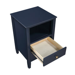 Winston 2-drawer storage Nightstand - Midnight Blue