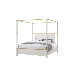 Malco Queen Oak Four Post Bed