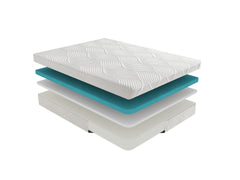 10-inch California King Size Bed Mattress Gel-Infused Memory Foam Mattress, Firm, White, Mattress in a Box
