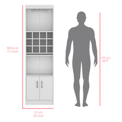 Bar Cabinet Fulton, Living Room, White