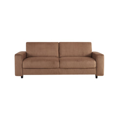 Modern Minimalist Style Corduroy Sectional Sofa 2-Piece Set, Brown, Suitable for Daily Home Use
