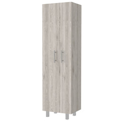 Norway Broom Closet Pantry, Five Shelves, Double Door Cabinet, Four Legs