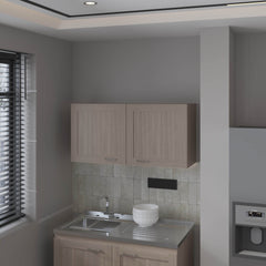 Nakya Kitchen Wall Cabinet with 2 Doors, White Oak