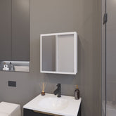 Morenci Medicine Cabinet With Included Mirror And 1 Door, White