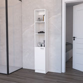 Brenda Linen Cabinet with 1 door, 3 open shelves