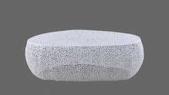 T3601-50 Oval Coffee Table White same as G150108427 (NJ inventory)