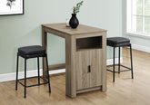 Dining Table, 48" Rectangular, Counter Height, Kitchen, Small, Storage, Brown Laminate, Contemporary, Modern