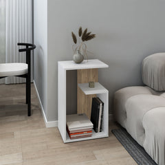 Side Table 25" H, 1 Shelf