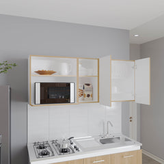 Wall Cabinet, 2 Doors, 4 Shelves