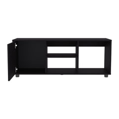 Tv Stand, 1 Door, 4 Shelves, 55" TV Capacity