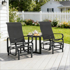 Outdoor Rockers Chair Set of 2,Gliding Lounger Chairs(Only Set of 2 Chair)