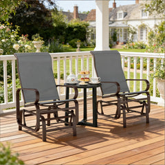 Cozy Gliding Lounger Chair,Outdoor Rockers Chair Set of 2(Only Set of 2 Chair)