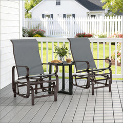 Cozy Gliding Lounger Chair,Outdoor Rockers Chair Set of 2(Only Set of 2 Chair)
