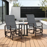 Cozy Gliding Lounger Chair,Outdoor Rockers Chair Set of 2(Only Set of 2 Chair)