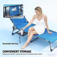 Patio Folding Lounge Chair,Stylish Tanning Chair,for Outdoor