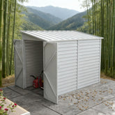 Garden Shed Lockable Garden & Yard Tool & Outdoor Storage Shed Metal Storage Shed