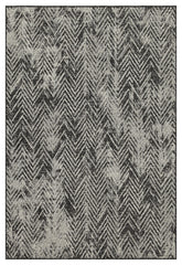 Sunshine GC_HAR2011 Anthracite 2 ft. 7 in. x 7 ft. 3 in. Indoor/Outdoor Area Rug