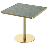 Square Modern Dinning Table 31.5 inches Bistro Table Tulip Table with Faux Marble top,Easy Assemble,Sturdy Metal Frame Diameter