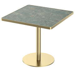 Square Modern Dinning Table 31.5 inches Bistro Table Tulip Table with Faux Marble top,Easy Assemble,Sturdy Metal Frame Diameter