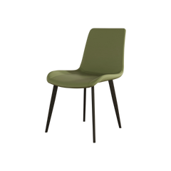 Dining Chairs 2PCS, Modern Kitchen & Dining Room Chairs, Upholstered Faux Leather Cushion Seat and Sturdy Metal Legs