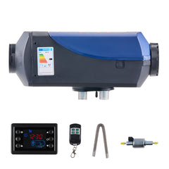 Diesel Heater, 8KW, DC 12V/24V, Portable Diesel Air Heater with Remote Control and LCD Screen, Fast Heating Low Noise, 2.6 Gal Large Fuel Tank for Vehicles, Vans, RVs, Campers, and Trucks
