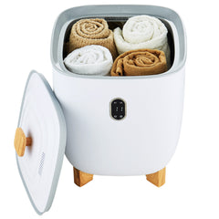 Towel Warmer 25L, Towel Warmer Bucket with 2 Heating Modes, 20/40/60/90 Min Auto Shut Off, Bottom Heating Columns, LED Screen, Large Towel Warmer for Bathroom, Spa, Bathrobe, Blanket & Pajama