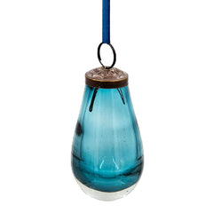 2" x 2" x 3.7" Luster Tear Drop Ornament, Glass Decorative Hanging Christmas Tree Ornaments for Holiday Party Decorations, Set of 12