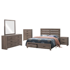 Sherwood Barrel Oak 5-piece Queen Bedroom Set