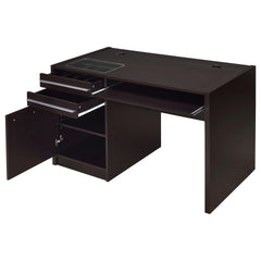 Maxim Cappuccino 2-drawer Computer Desk