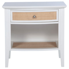Talia White 1-drawer Nightstand