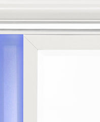 Tarian Pearl White Finish Mirror W/Led