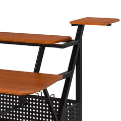 Willow Cherry & Black Finish Music Desk