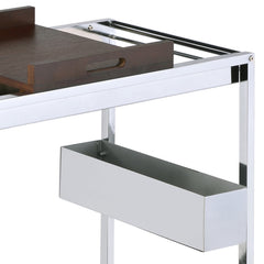 Lisses Chrome Finish Serving Cart