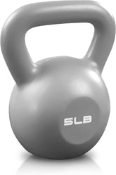 5lbs Kettlebell Set, Strength Training Kettlebells Weight Set for Women, Vinyl Coated Kettle Bell for Home Gym Workout Weight Lifting Equipment, Comfortable Grip Wide Handle Weights