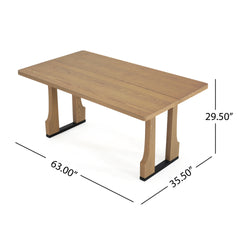 63" Rectangular Dining Table (Light Ash)