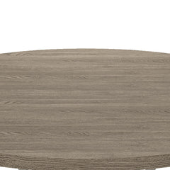 Taranto 59" Round White and Gray Dining Table