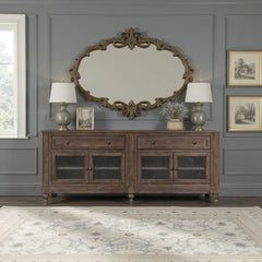 Middleton 76 inch TV Console, for TVs up to ___, Vintage Hazel Finish