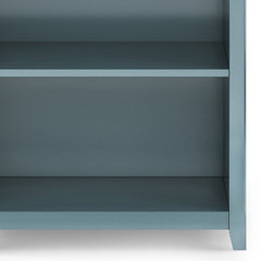 Amherst 30 inch Solid Wood 5 Shelf Bookcase in French Blue