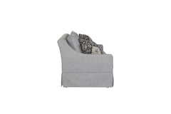 Sofa with Skirt and Reversable Cushions and 2 Pillows