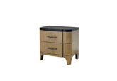 2 Drawer Nightstand (Stone Top)