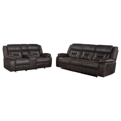 Brazelton Brown 2-piece Pillow Top Arm Motion Living Room Set