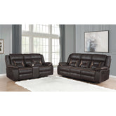 Brazelton Brown 2-piece Pillow Top Arm Motion Living Room Set