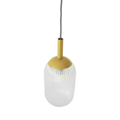 Gemma Pendant Lamp - Gold and Clear 110-120V 1PC