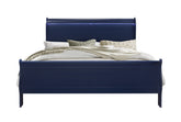 CHARLSTON BLUE TWIN BED WITH LED