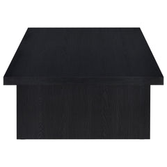 Caroline Black Rectangular Engineered Laminate Coffee Table