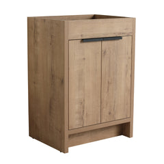 24" Freestanding Bathroom Vanity 2 Soft-Close Cabinet Doors ((KD-PACKING),Only Vanity without Top