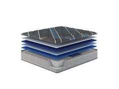 Restonic Comfort Care 14" Hybrid Mattress, Individual Pocketed Coil Mattress , Medium Comfort, California King