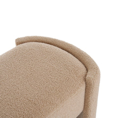 Elegant and Simple Long - shaped Ottoman Bench, Light Camel